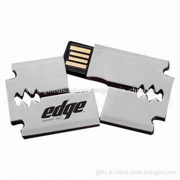 Metal USB Flash Disk with 1-16GB Capacity, Customized Imprinted Logos Welcomed, Accept PayPal